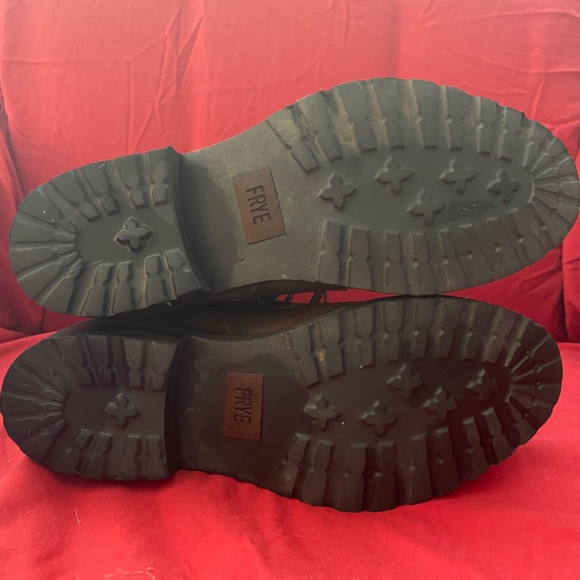 Leather Frye ankle combat boots like new - Picture 5 of 5